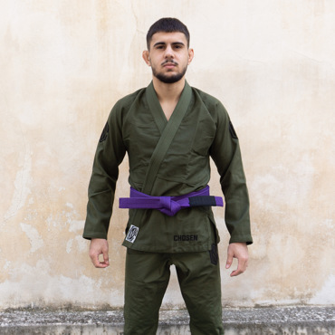 CHOSEN monogram ΣΤΟΛΗ BJJ Gi - olive